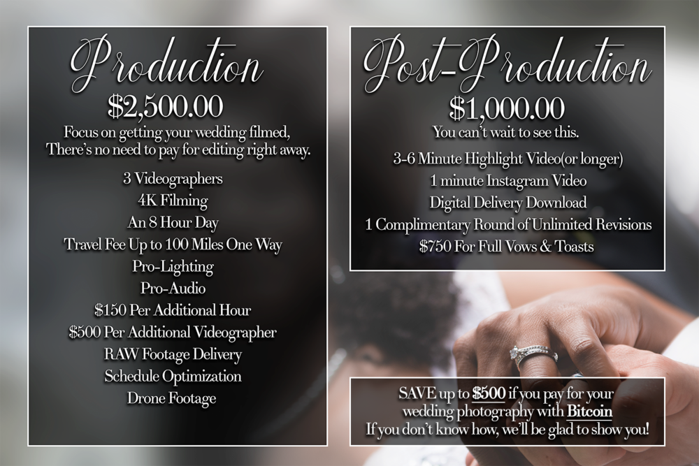 Houston Wedding Videographer Rates