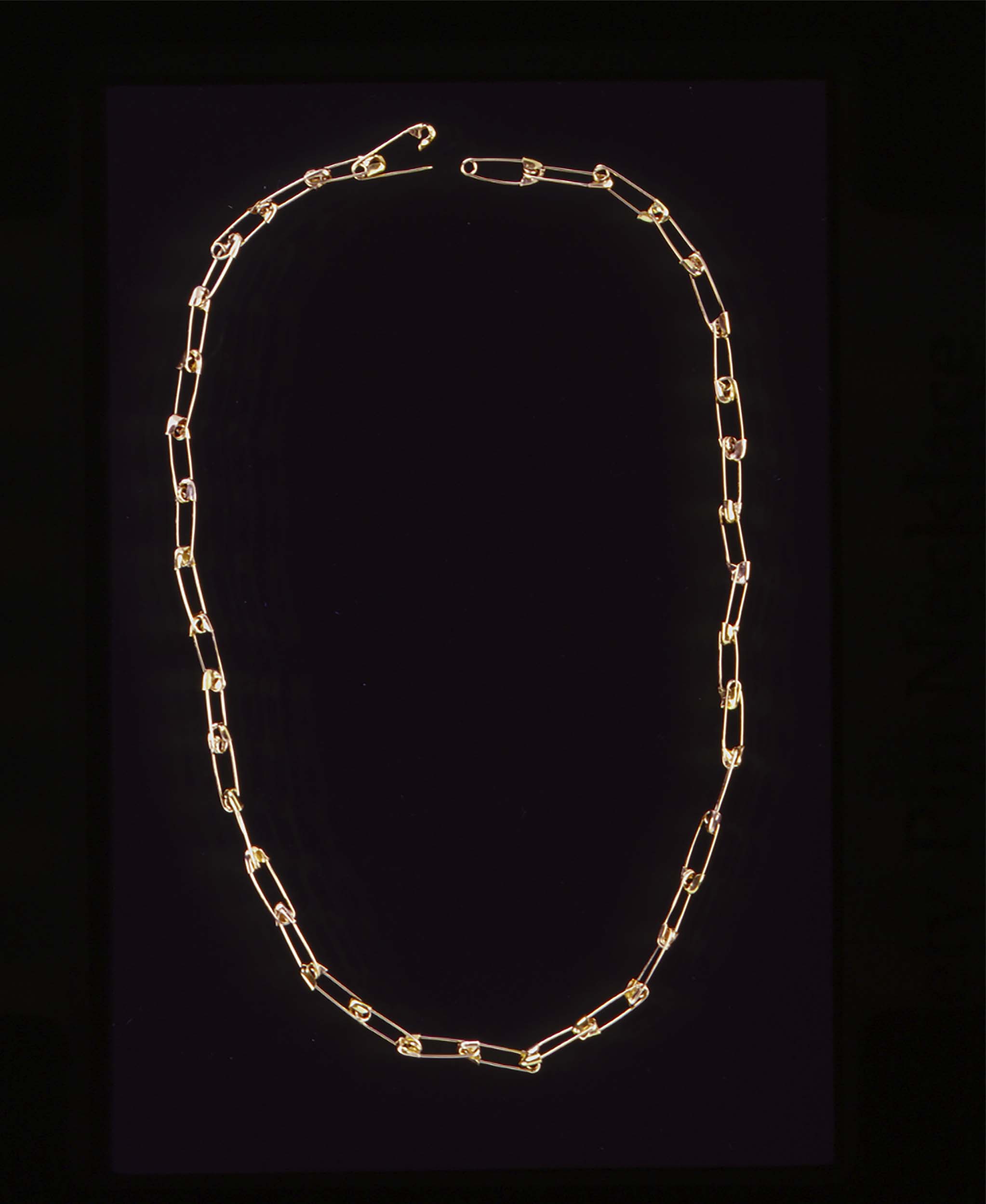 14K Safety-pin Necklace
