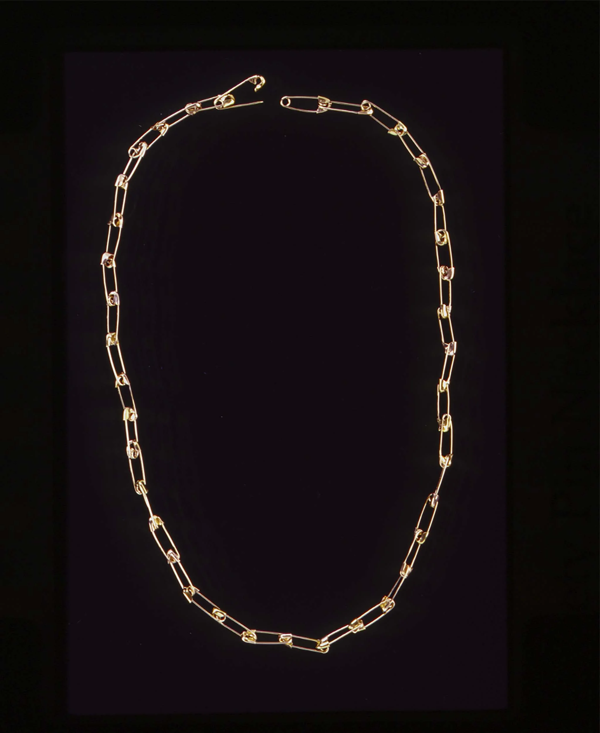 14K Safety-pin Necklace