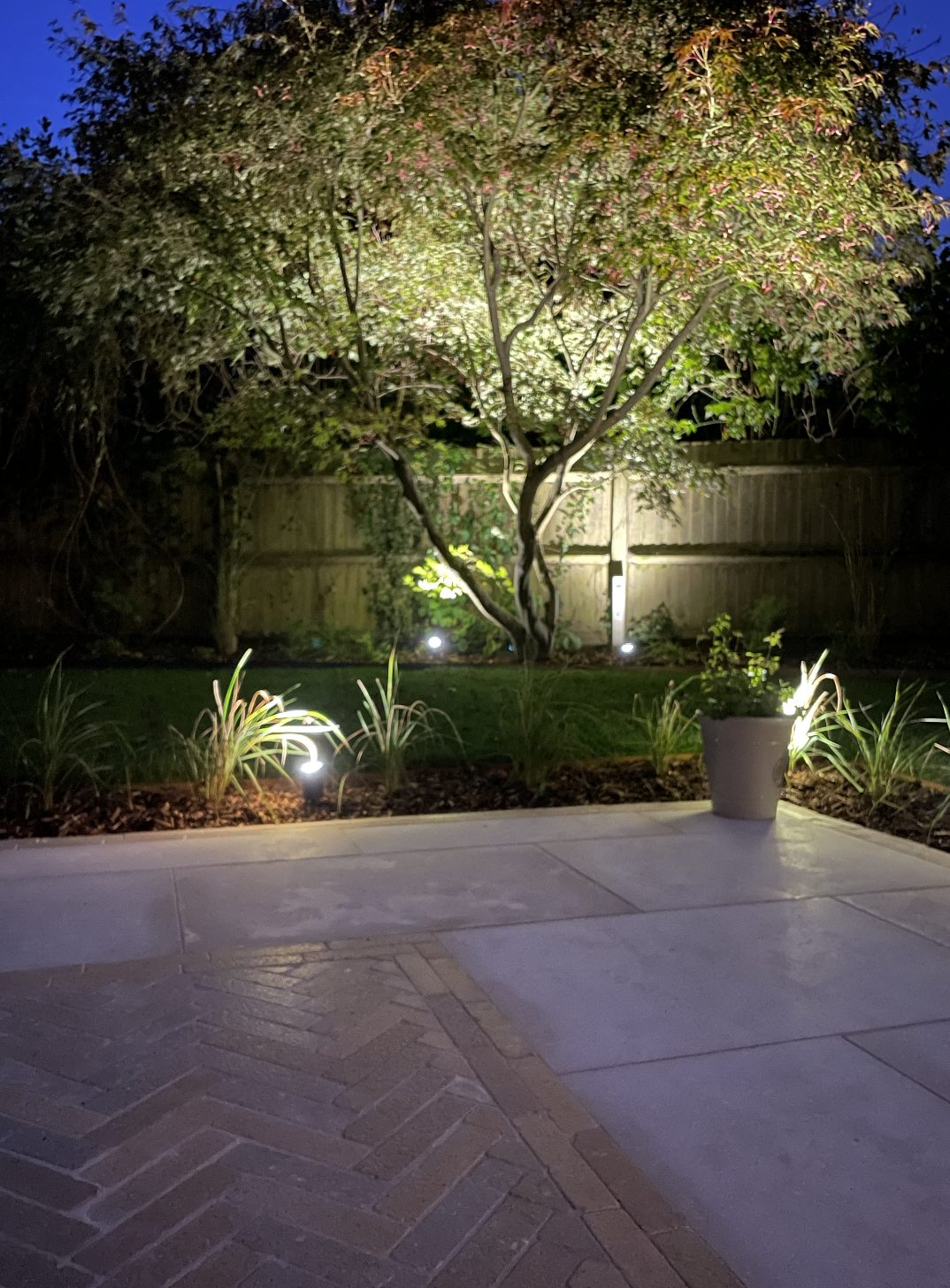 Limestone Paving & Garden Lighting