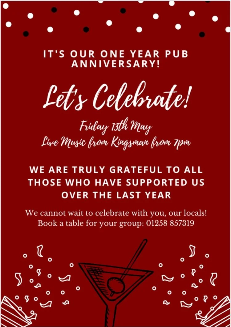 PUB ANNIVERSARY PARTY -- 13th May