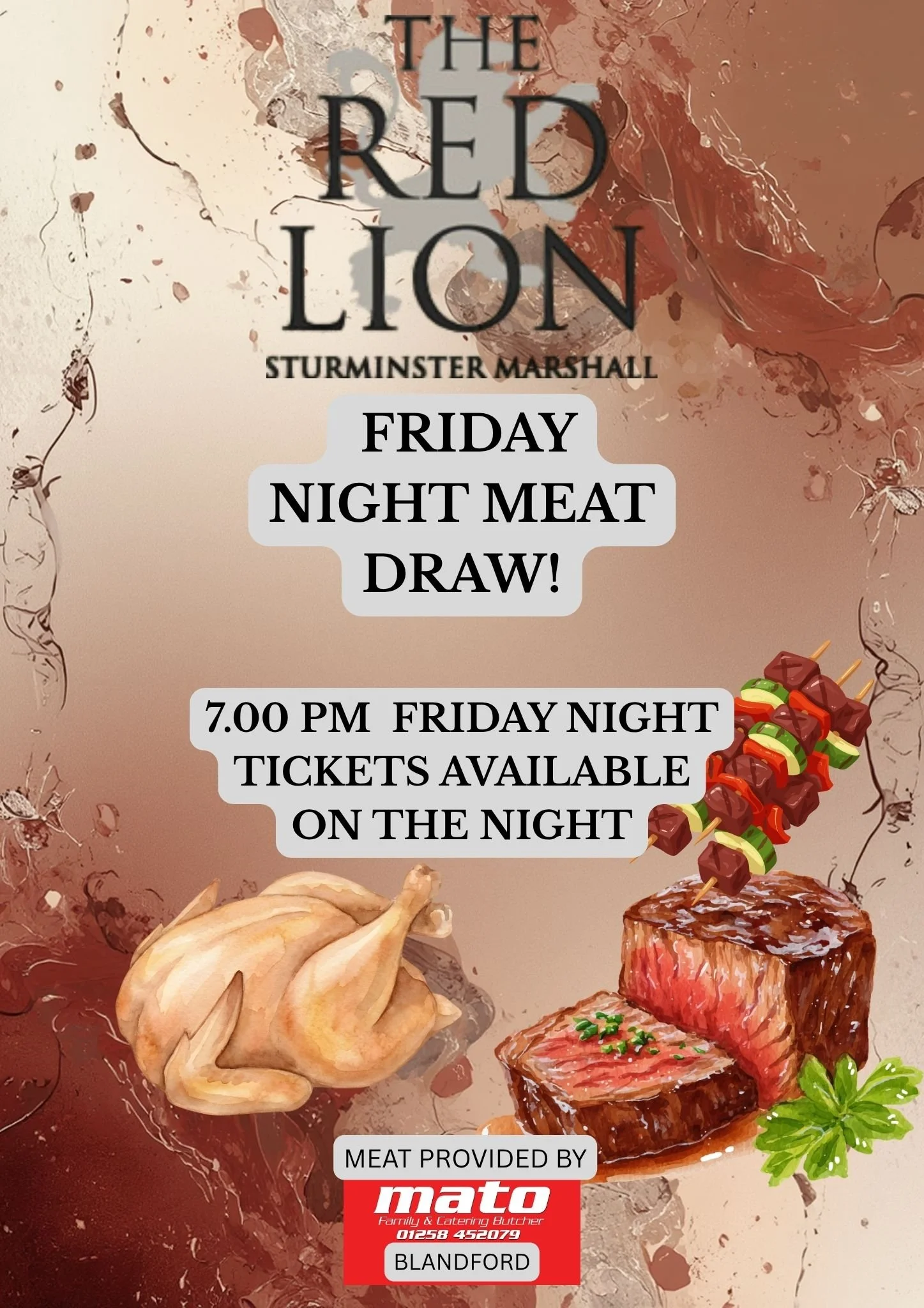Meat Draw Mike FRIDAY MEAT DRAW — The Red Lion Inn