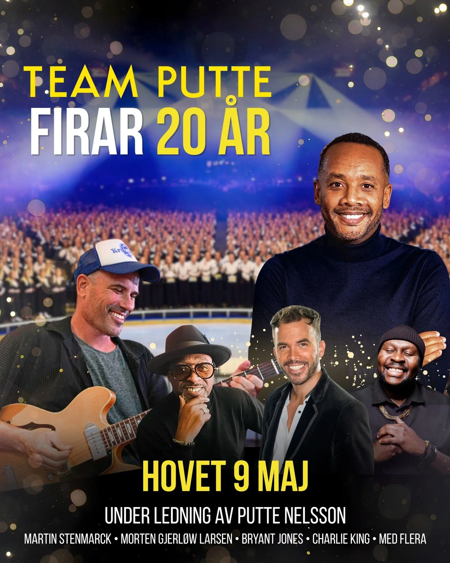 Sveriges st&ouml;rsta k&ouml;rfest! 🎉

Den 9 maj fyller vi Hovet med ca 1 900 r&ouml;ster, liveband och en energi som k&auml;nns fr&aring;n f&ouml;rsta ton.

Vi firar 20 &aring;r tillsammans och det blir en kv&auml;ll med fullt tryck, s&aring;nggl&a