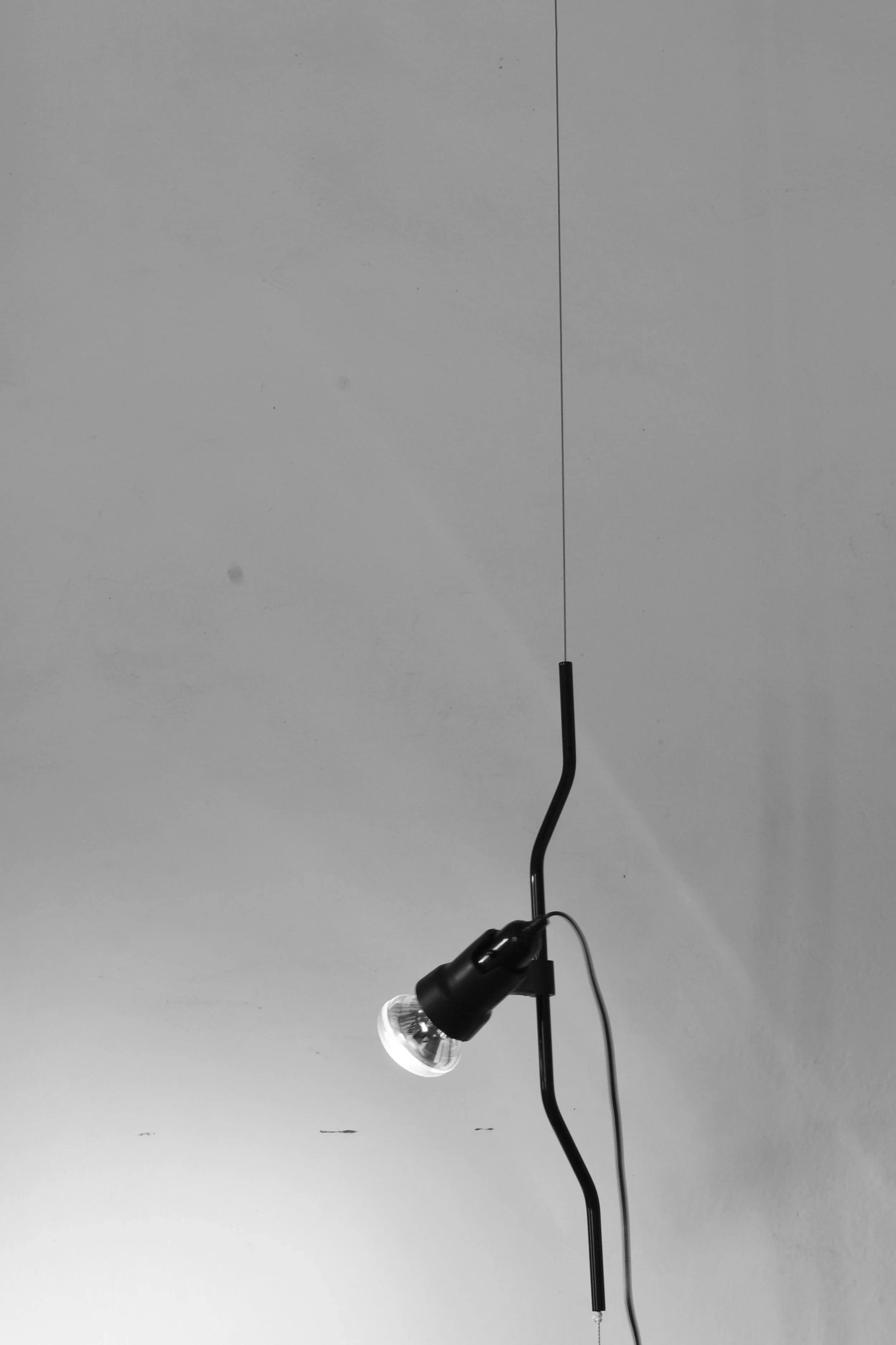 Lampe à Suspension Flos Parentesi - Achille Castiglioni - Noire Avec Variateur - 1971
