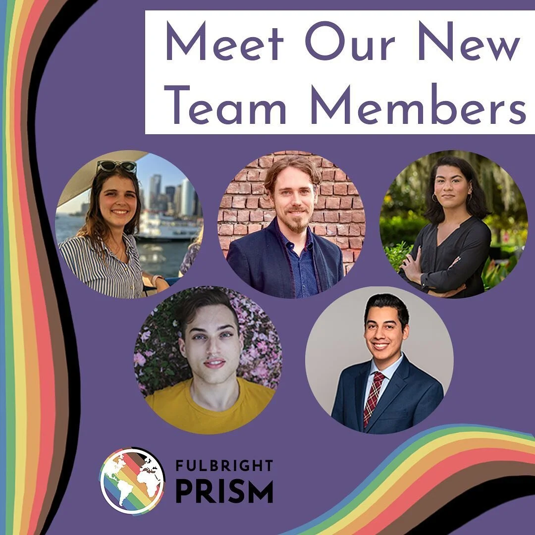 We expanded our team! You can learn more about them and the rest of our team on our website (www.fulbrightprism.org/our-team):
Rubi Flores 
she/her/hers 
Chief Diversity, Equity, and Inclusion Officer
Leila Hoffpauir
she/her/hers
Communications Coo