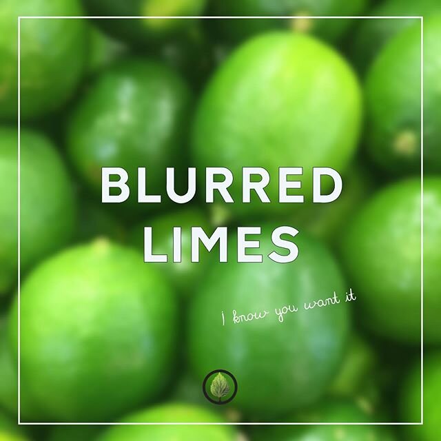 We don&rsquo;t hate those blurred limes 🎵 I know you want them 
@robinthicke