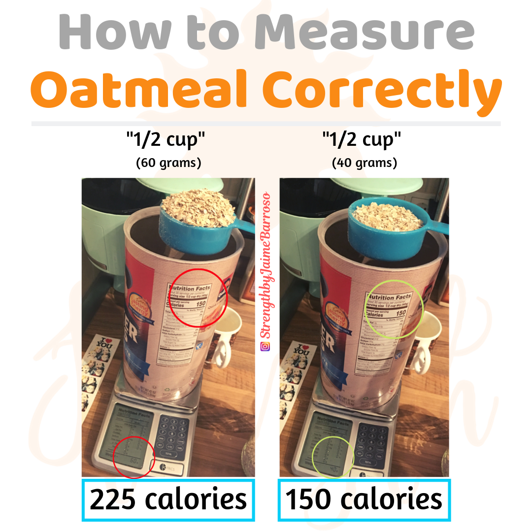 40 Grams of Dry Oatmeal Equals How Many Cups