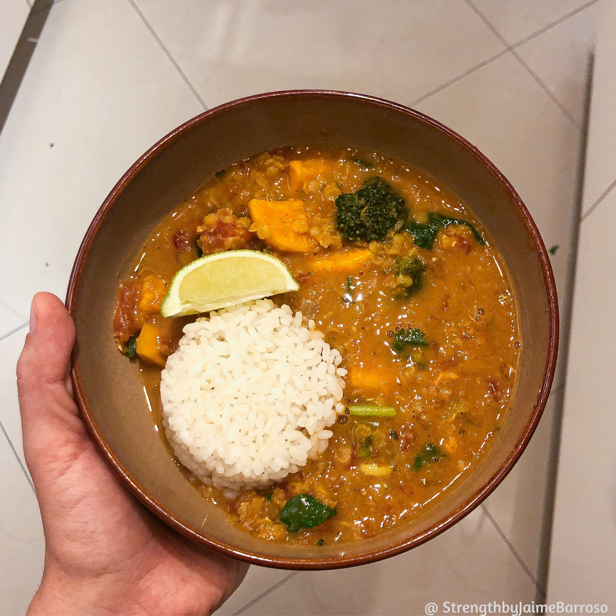 Red Lentil Sweet Potato Curry