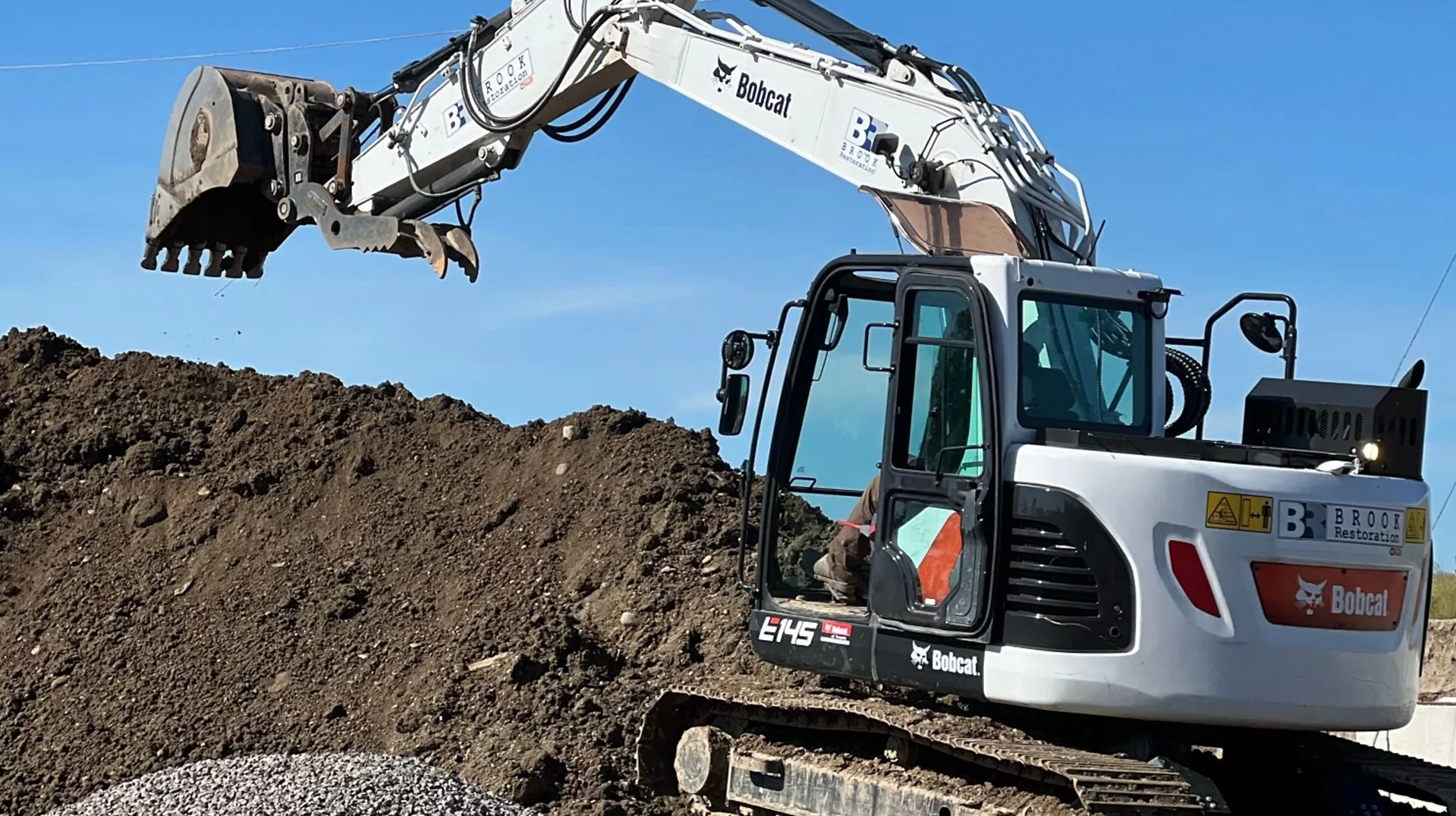 Earth moving and grading services for site preparation