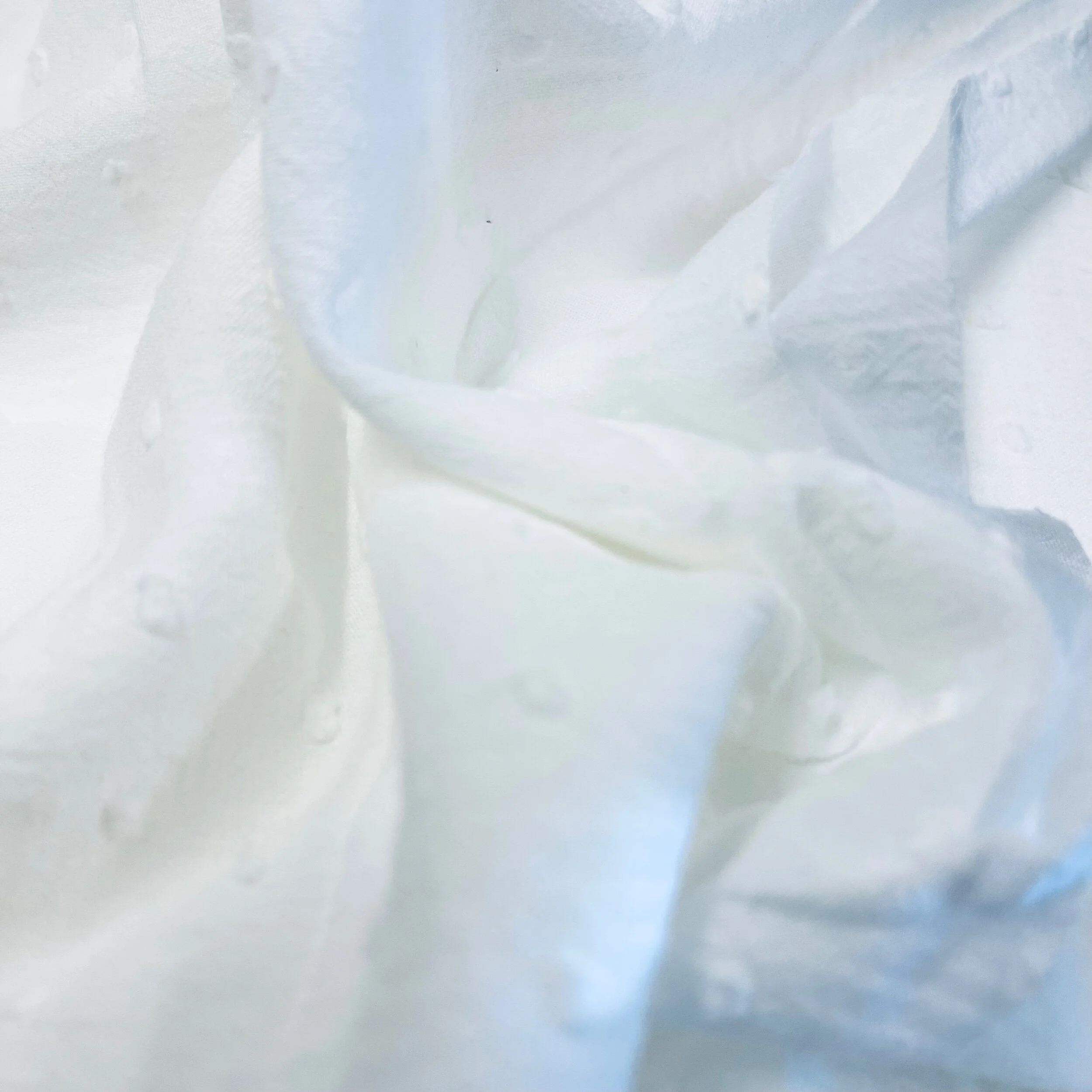 100% Cotton Swiss Dot Soft Dobby Fabric