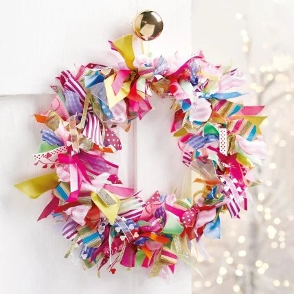 Rag Wreath making