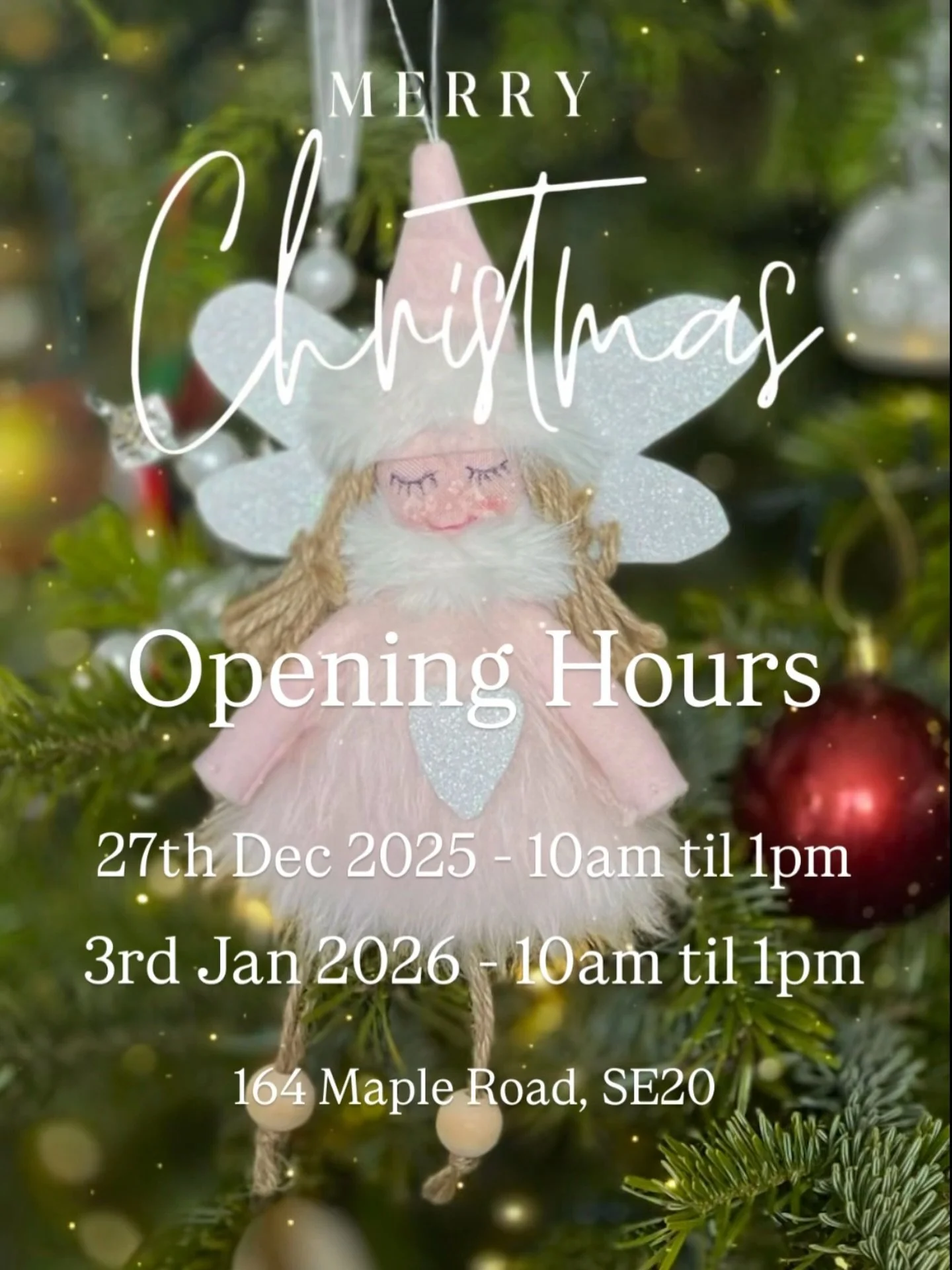 We&rsquo;re are back tomorrow a few hours to help with those Twixmas crafting gifts&hellip; 

27th Dec 2025 - 10am til 1pm 

3rd Jan 2026 - 10am til 1pm 

See you tomorrow 🎄🥂

T&amp;Ax