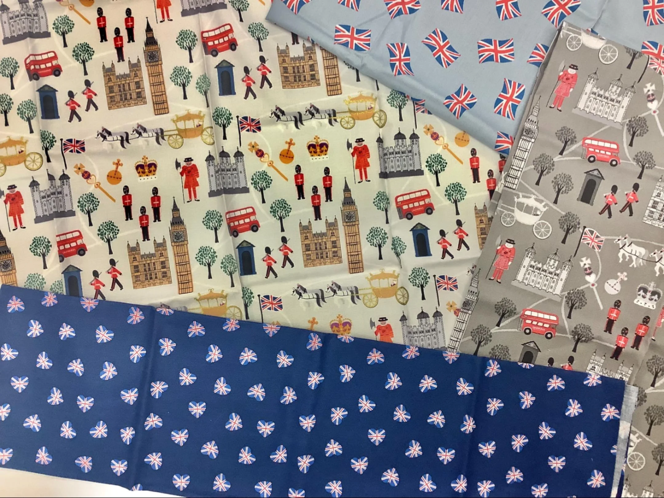 ✨ Missing home? 

Our British-scene fabrics bring the charm of the UK straight to your sewing room, wherever you are in the world. From London icons to countryside cottages, each print is perfect for quilts, gifts, home d&eacute;cor or anything that 