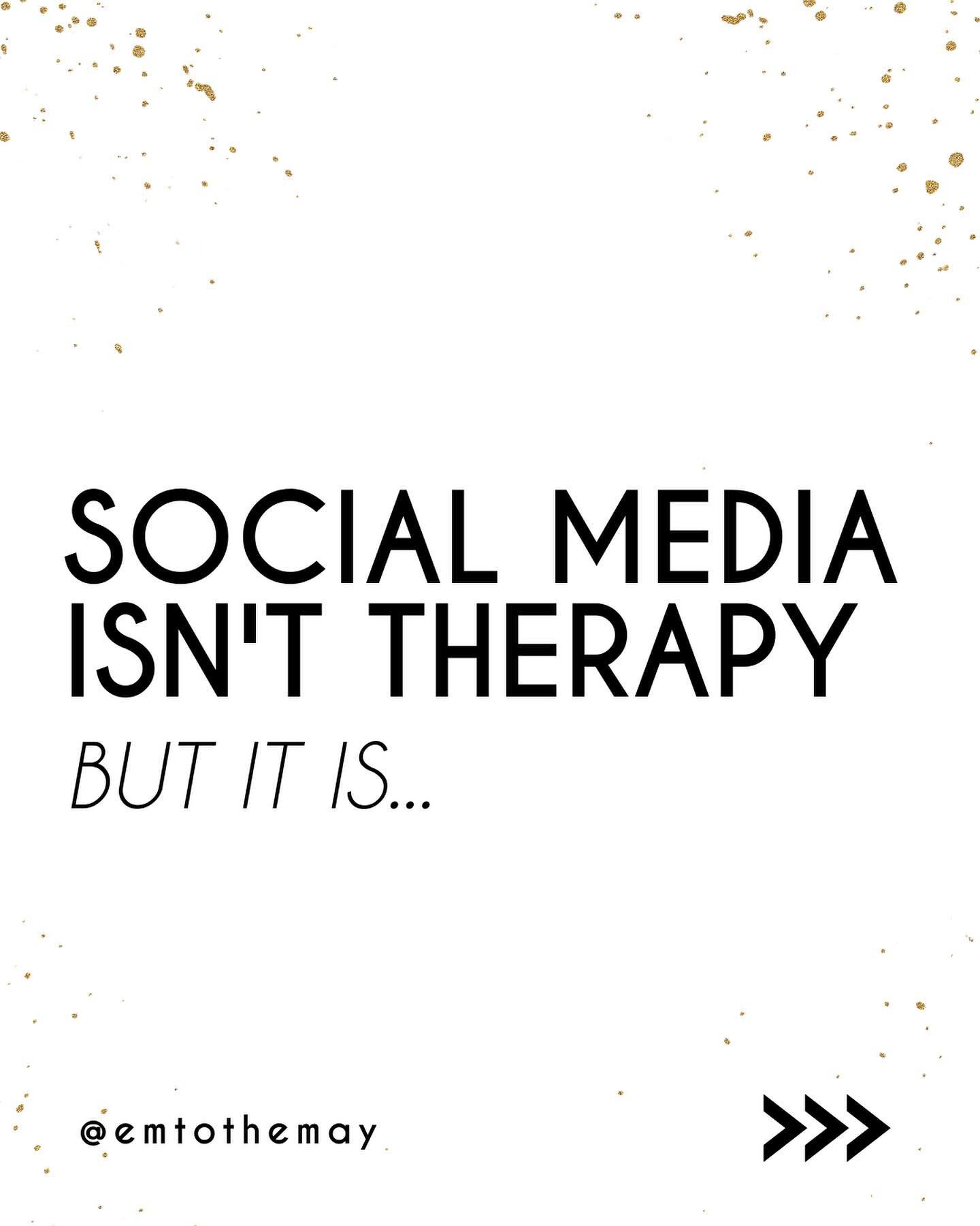 Social media isn't therapy, but it can still be a pretty powerful tool for healing. 

Social media has changed the way that we think about mental illness and has made it safer to seek help. 

It&rsquo;s created community for abuse survivors &amp; acc