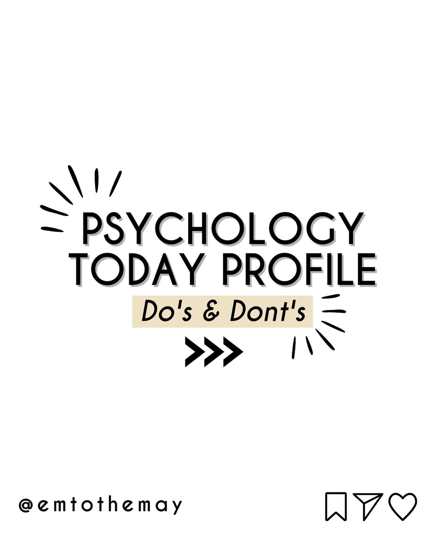 ⚡️Therapists- save these tips for your next business development day!

DON&rsquo;T:
⚡️Check every single box- when you speak to everyone, no one feels like you&rsquo;re talking to them 
⚡️Use your &ldquo;About&rdquo; section to talk about yourself 
⚡