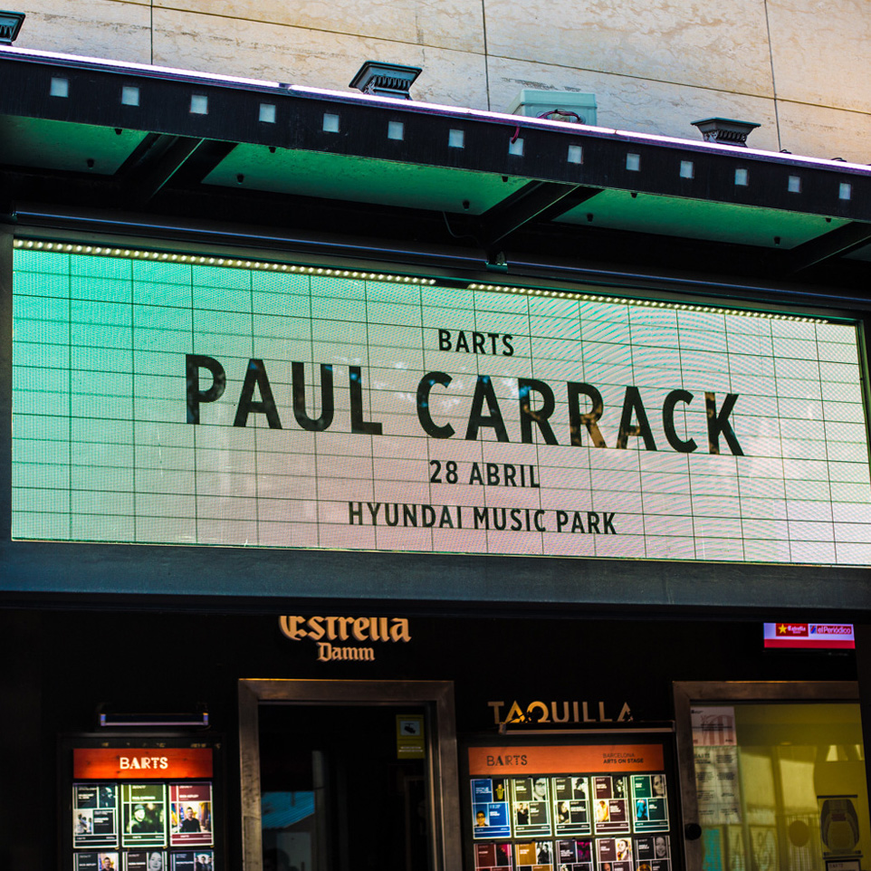 Paul Carrack live at BARTS in Barcelona, 2017