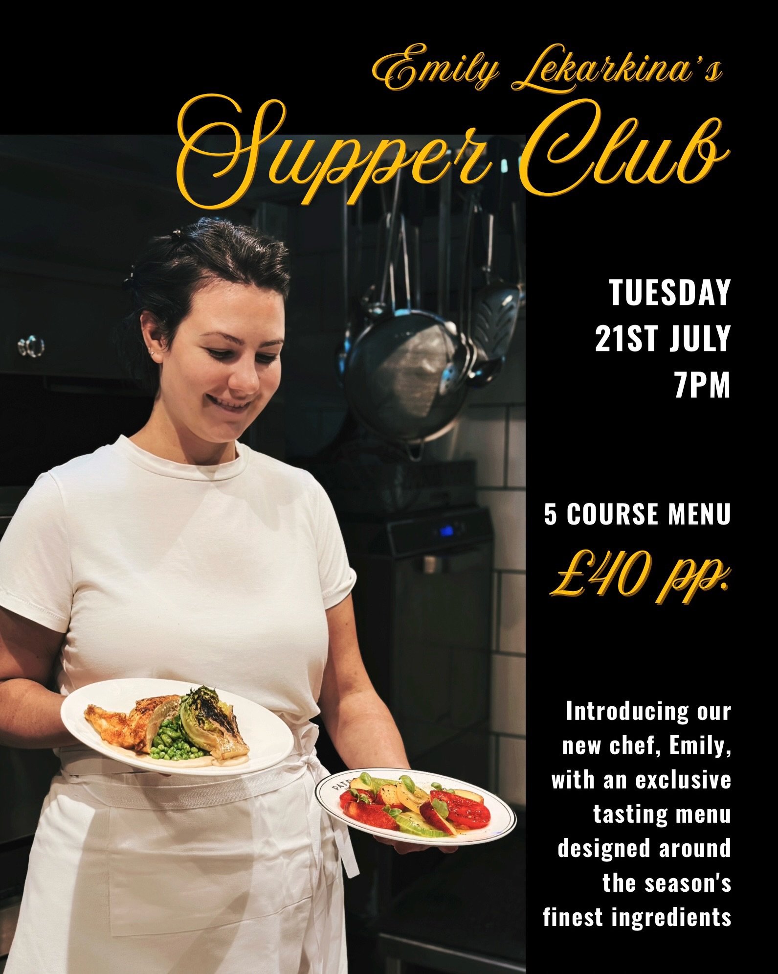 For one evening only, Emily will host an intimate private dining experience, showcasing a seasonal tasting menu shaped by thoughtful, ingredient-led cooking, rooted in French technique &amp; guided by a fresh, original perspective.
⠀⠀⠀⠀⠀⠀⠀⠀⠀
Book a t