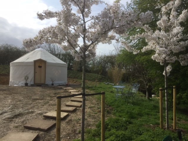 The finished Yurt with cover on