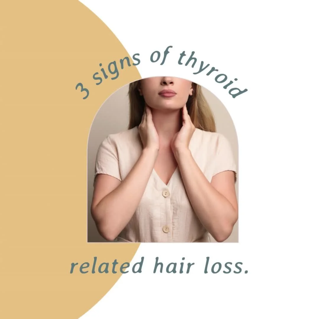 3 Signs Your Hair Loss Could Be Thyroid-Related 💇&zwj;♀️

If you&rsquo;re noticing these signs, your thyroid might be playing a bigger role than you think:

🔹 Thinning across the scalp (not just in patches)
🔹 Brittle or dry hair
🔹 Hair loss in ot