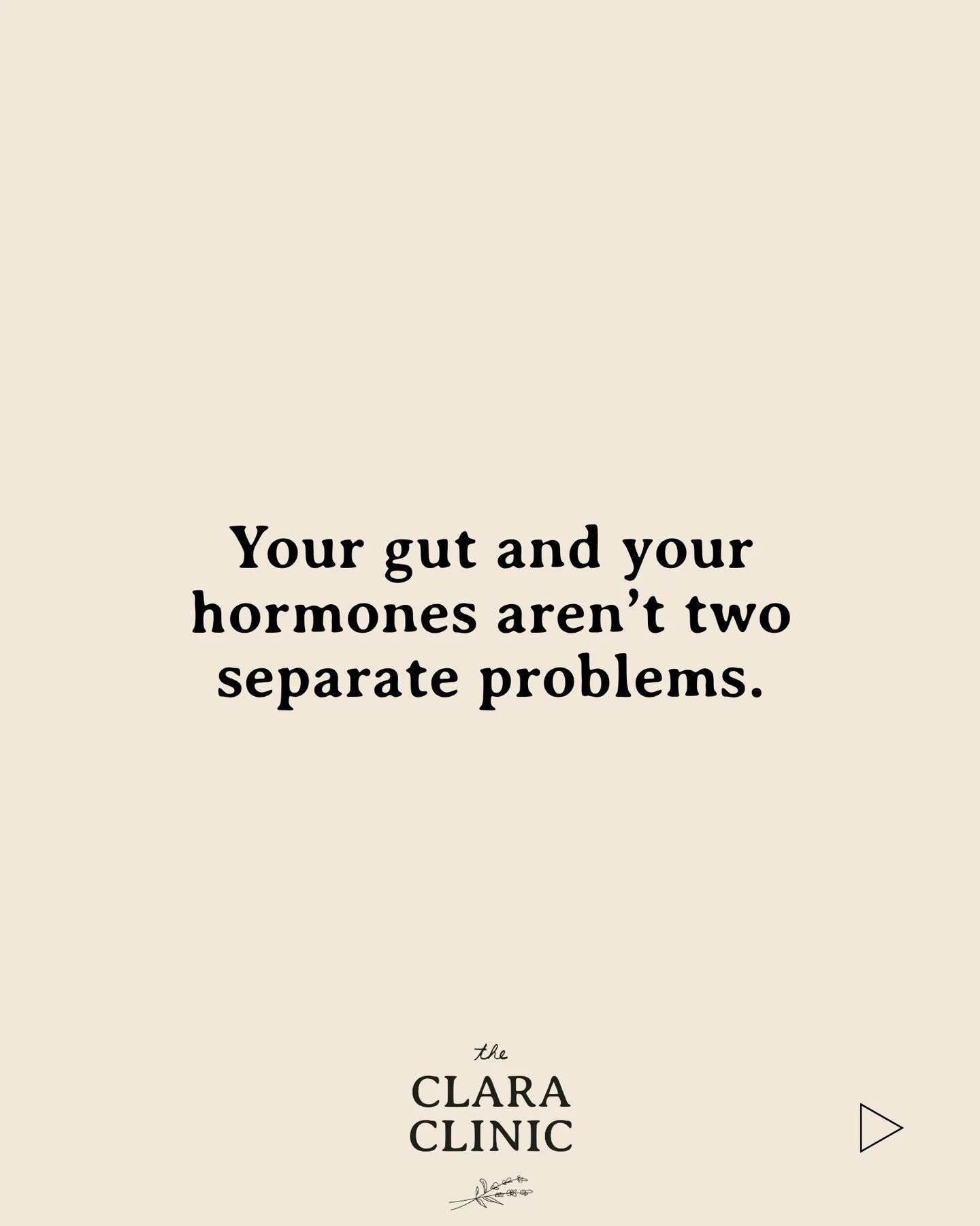 Gut issues and hormone issues that show up together for years are usually not a coincidence.⁠
⁠
Your gut plays a direct role in how estrogen is cleared from your body. When gut function is disrupted, estrogen can recirculate &mdash; and that recircul