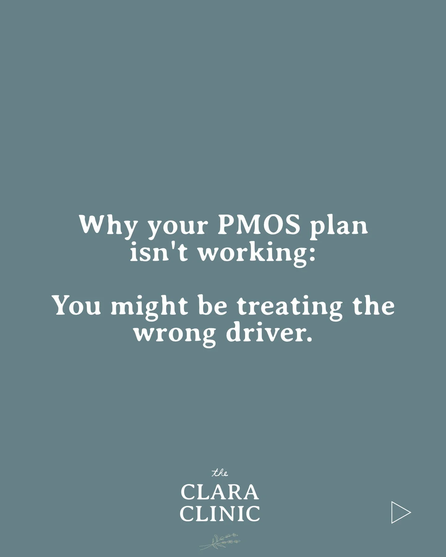 PMOS/PCOS isn't one condition &mdash; it has several different underlying drivers. And being treated for the wrong one is one of the most common reasons a plan doesn't work.⁠
⁠
Insulin resistance. Adrenal-driven androgens. Chronic inflammation. Gut-r