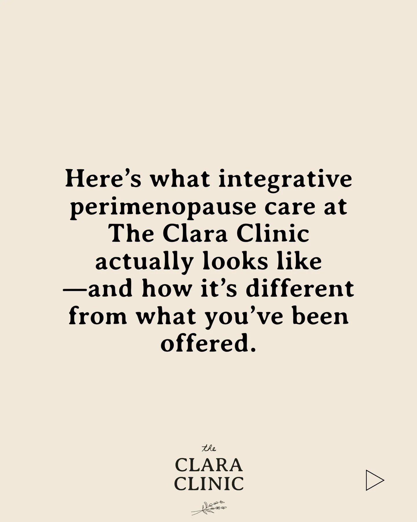 Here&rsquo;s what integrative perimenopause care at The Clara Clinic actually looks like. This is what comprehensive care can feel like. Not one appointment, one prescription, one decision about hormone therapy and nothing else.⁠
⁠
Functional testing