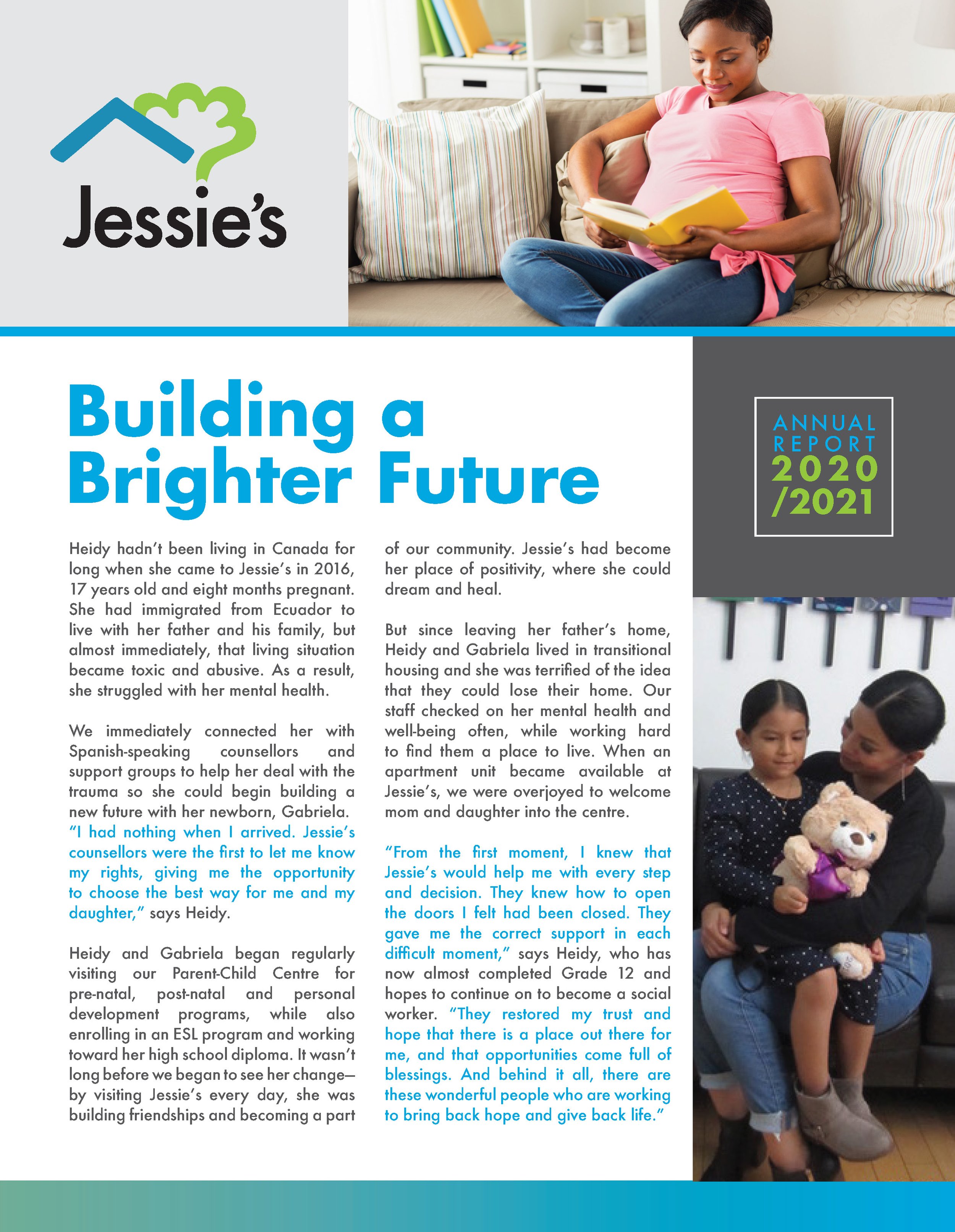 Jessie's Annual Report 2020/2021