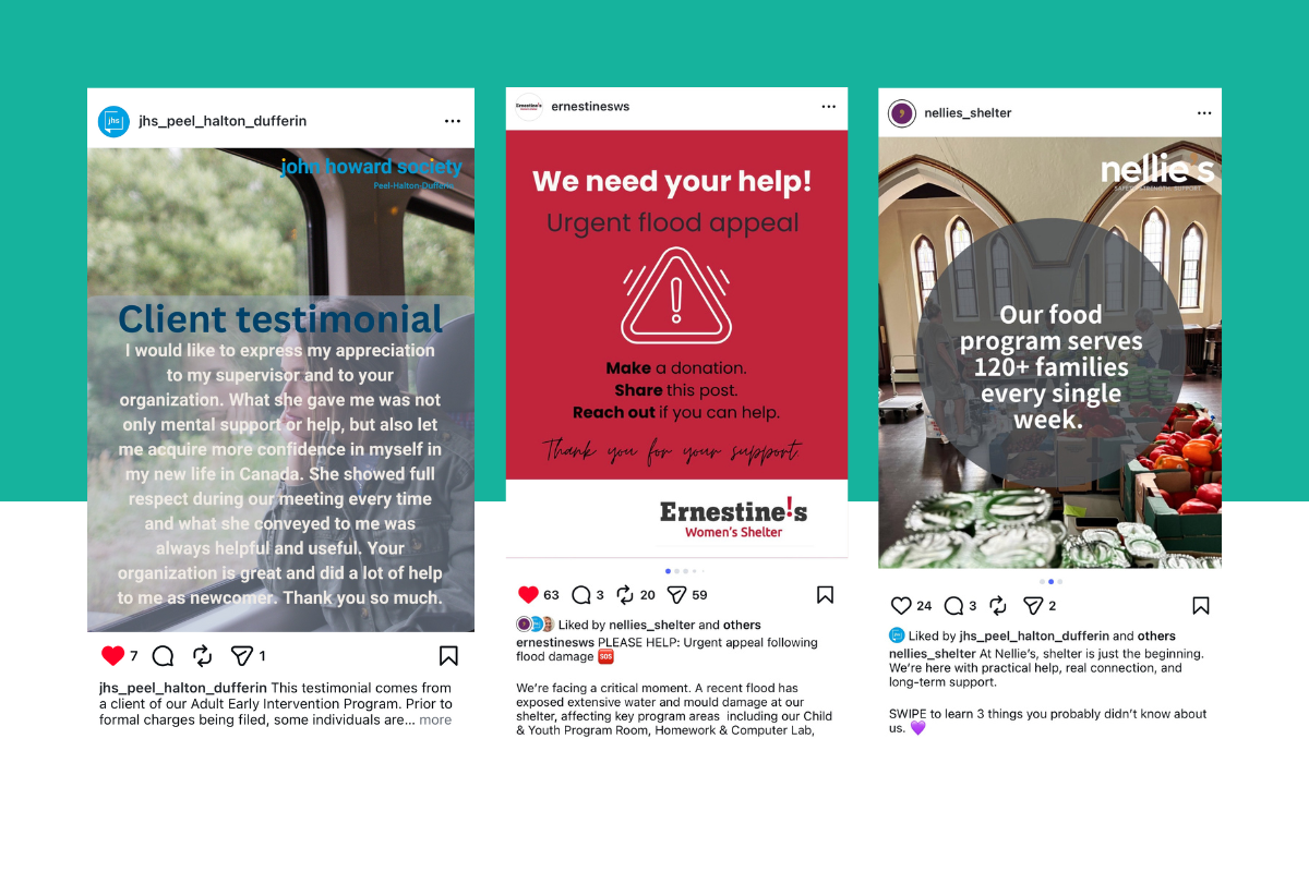 Social Media sample posts