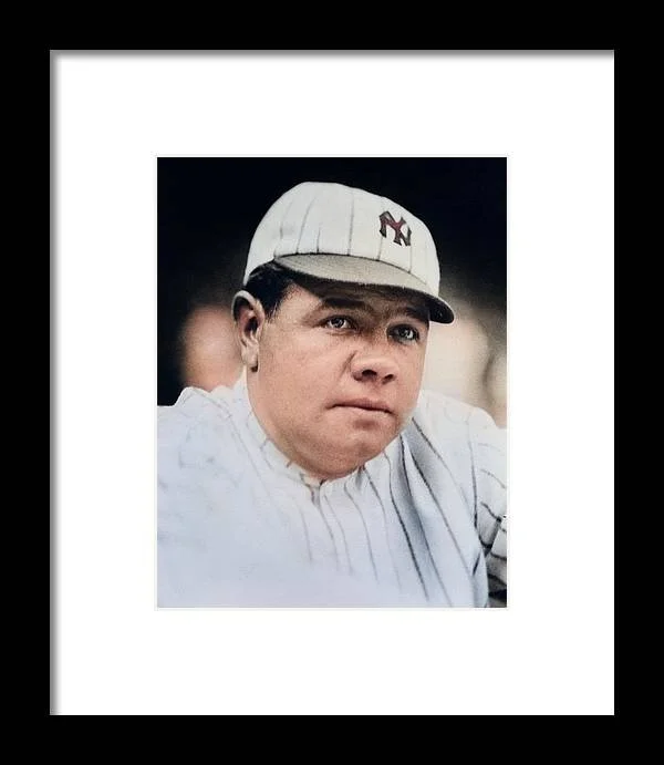 Babe Ruth Framed & Matted 8" x 10" print