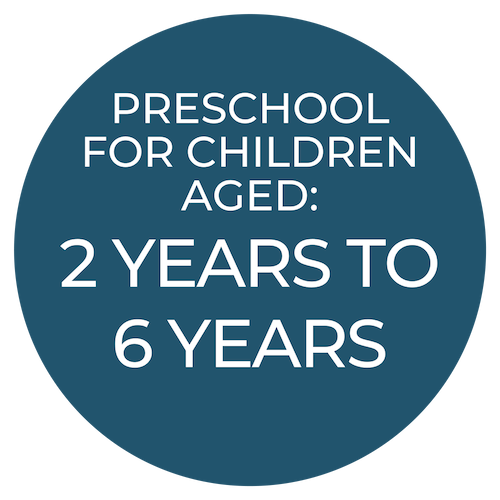 Giggles Bizzy Beez is our preschool for toddlers who are over two years old, three, four, five and six year olds.