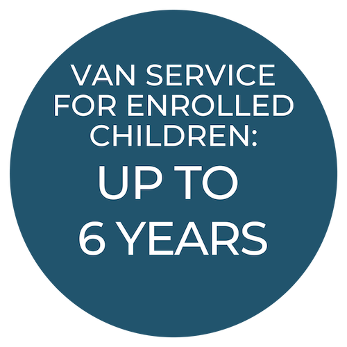 Giggles van services is for children enrolled at Giggles.