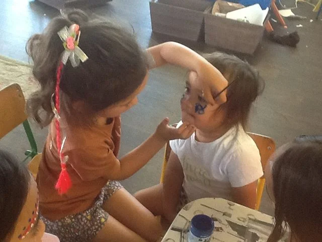 Facepainting - concentration, patience, perseverance and practice.