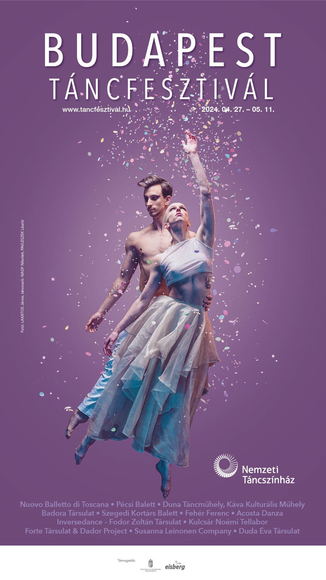 Poster for the 2024 Budapest Dance Festival