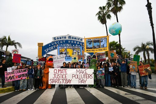 Victims of a brutal fire, high schoolers urge Make Polluters Pay