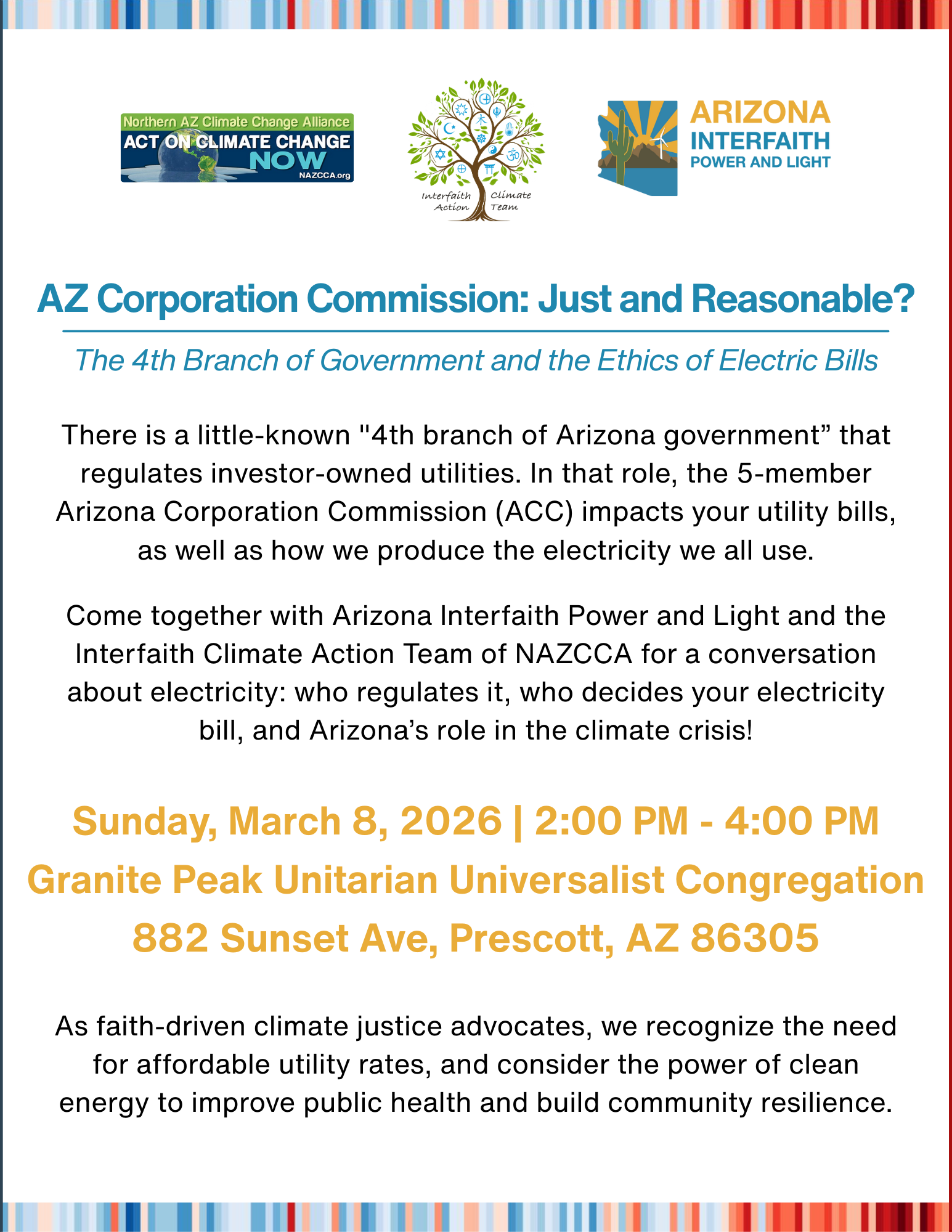 AZ Corporation Commission: Just and Reasonable?