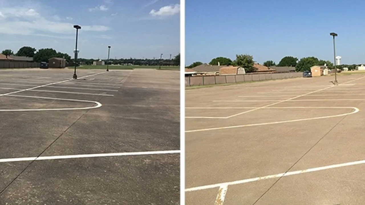 Pressure Washing parking lot