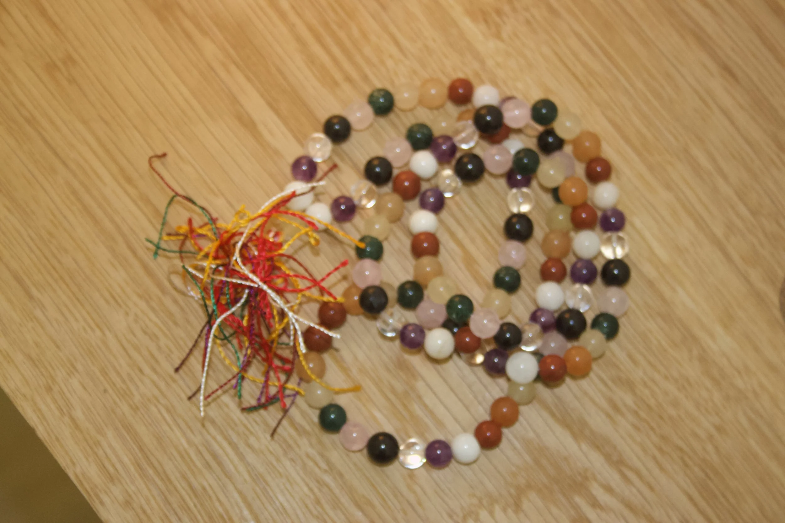Multi crystal 108 Mala Beads