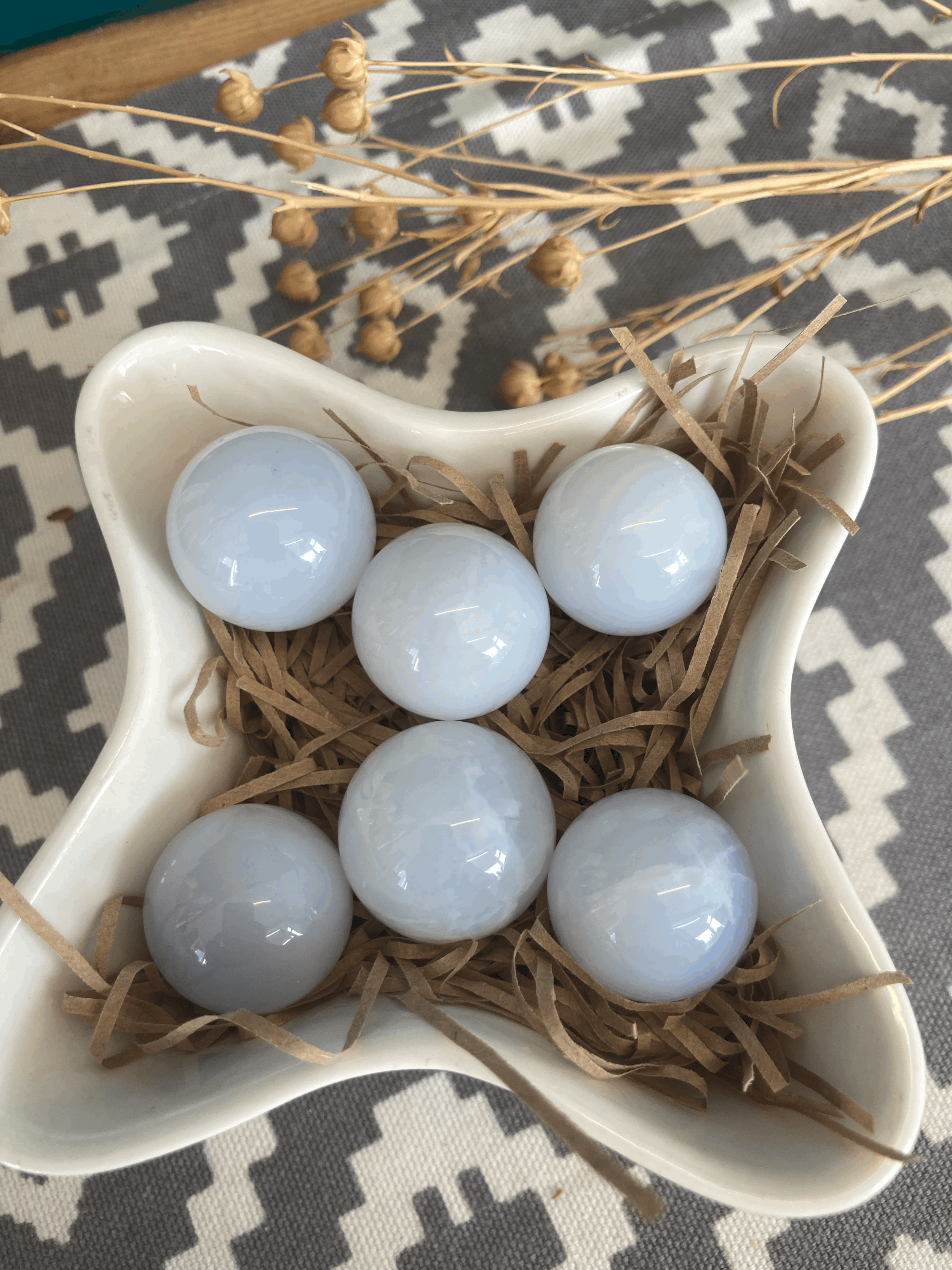 Small Blue Chalcedony Sphere