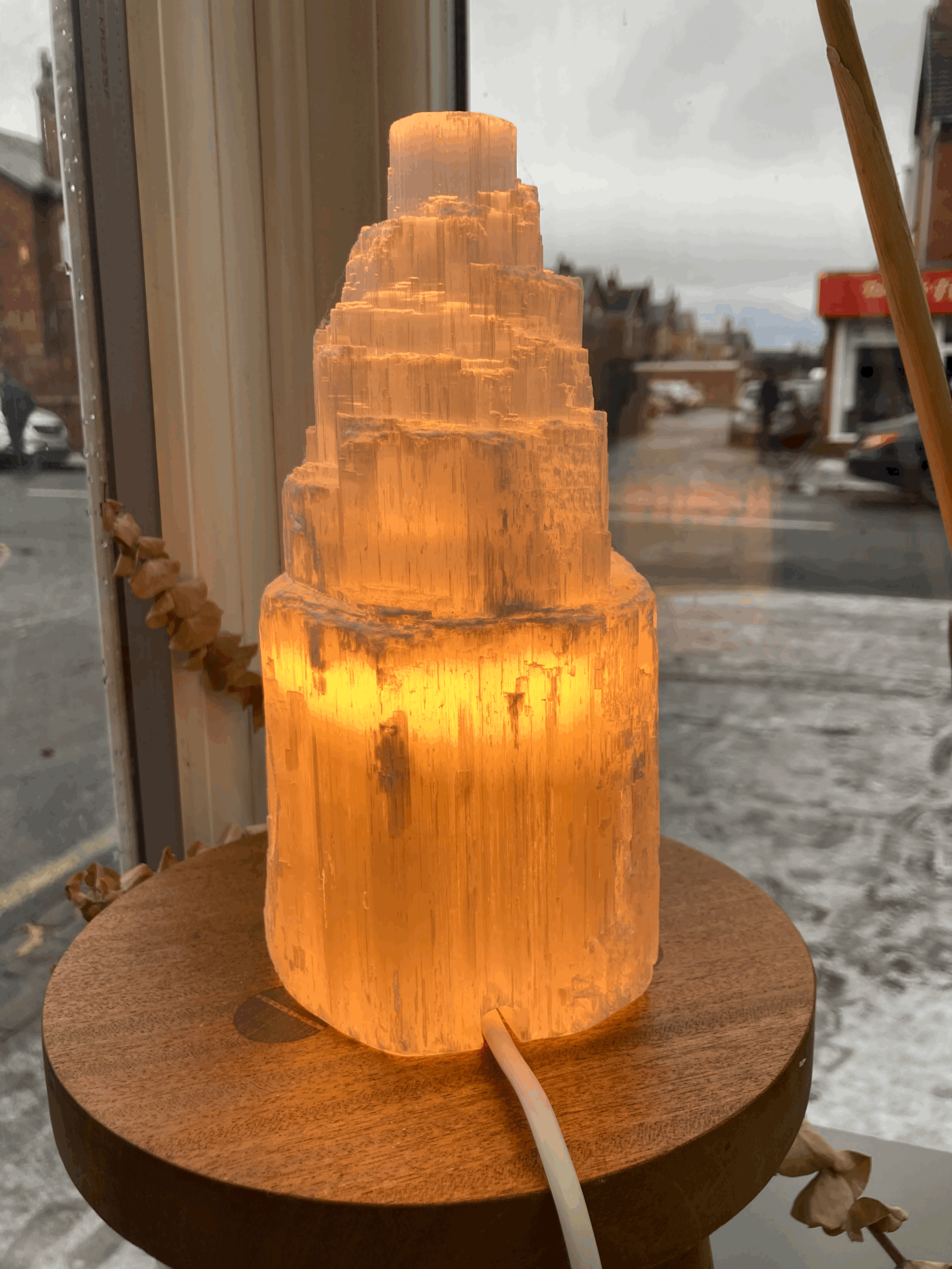 Selenite Lamp