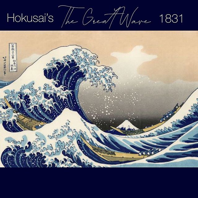 🌊 In our first Non-European Art class I gave the students an opportunity to share if there were any works of art from non-European cultures that they were eager to learn about. Hokusai&rsquo;s &ldquo;Great Wave&rdquo; came up. 🌊 One of the students
