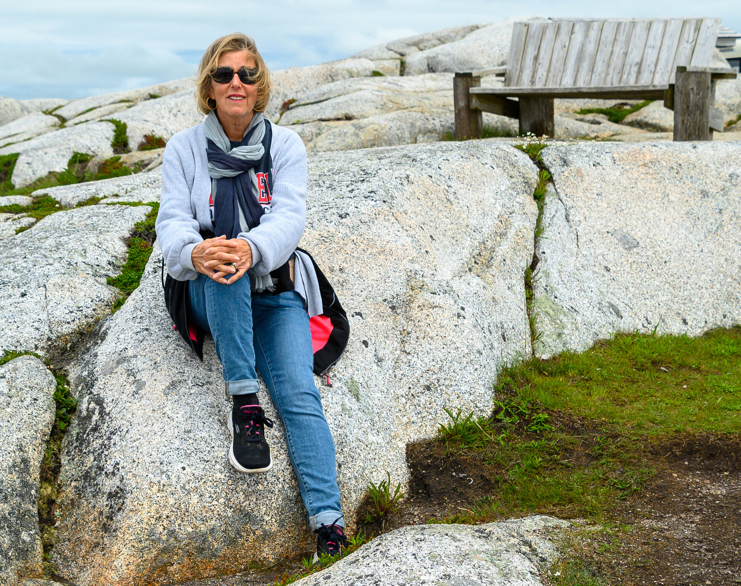  Lynne at Peggy’s Cove 