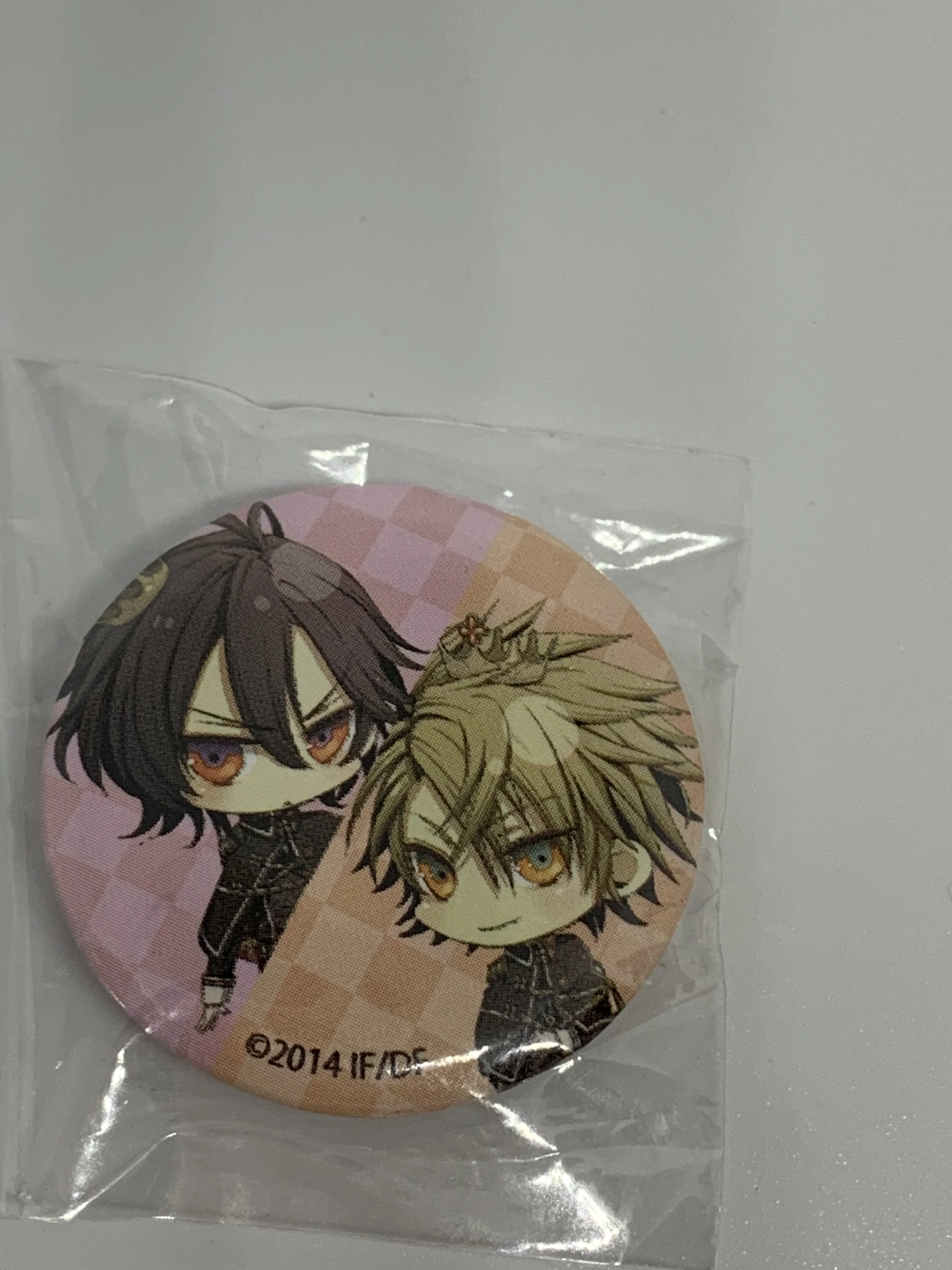 Shin and Toma Badge -Pink