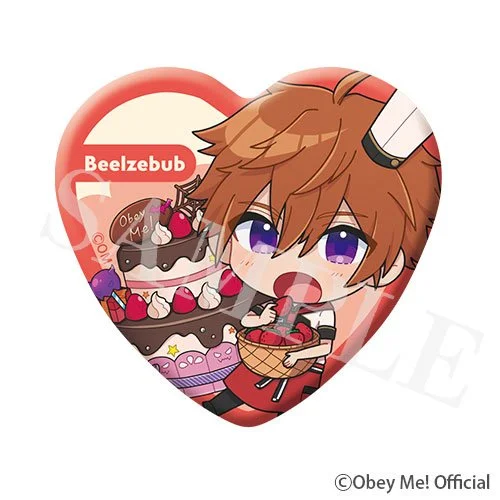 Beelzebub (Chibi) Heart badge- EJ Anime Hotel Exclusive