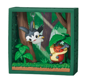 Emolga and Kricketot Min Figure - Frame Deep Woods