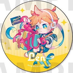 Len Chibi Badge - Happy 16th Birthday Surprise Party