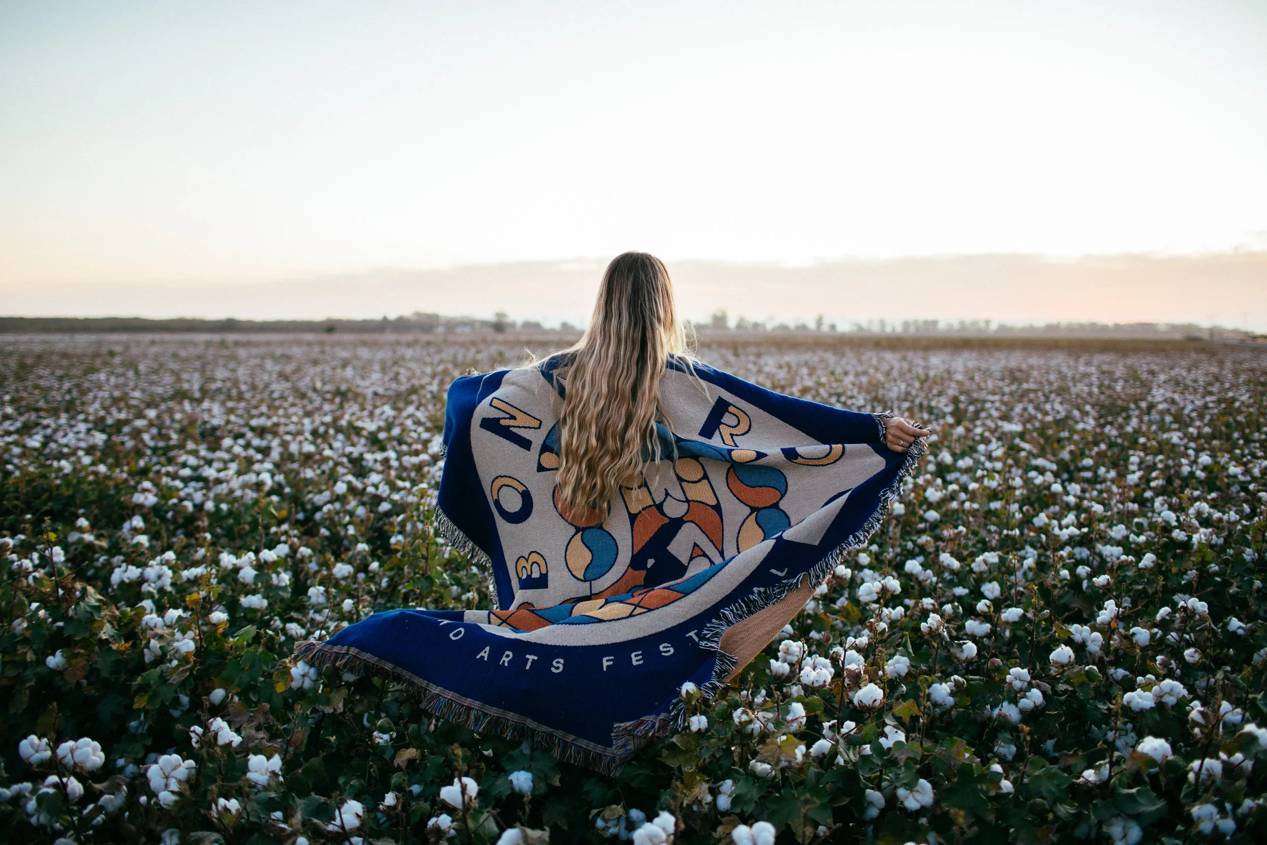 Women with custom throw