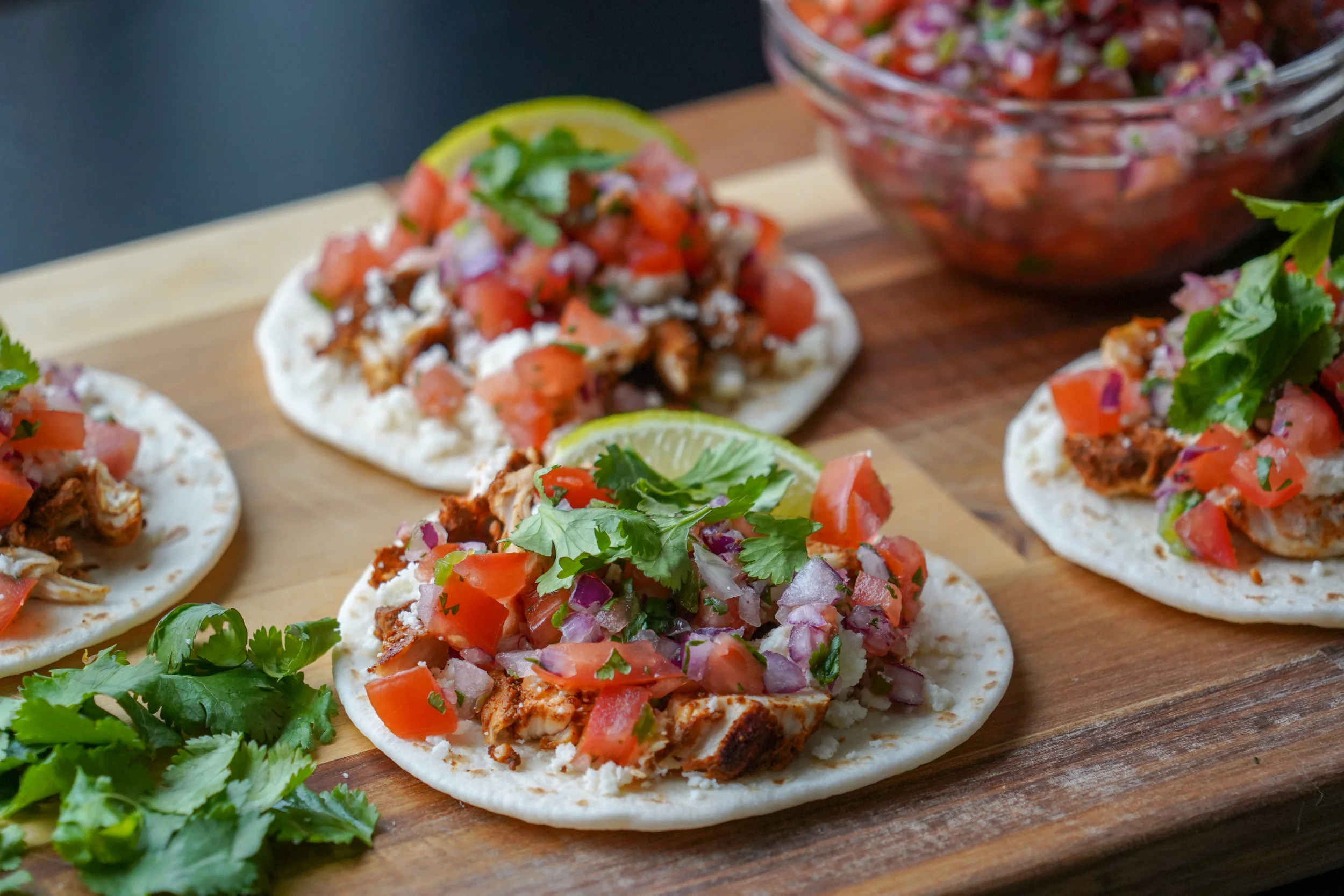 Healthier Chicken Street Tacos