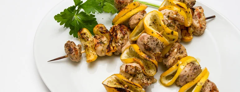 Lemon-Garlic Kabobs
