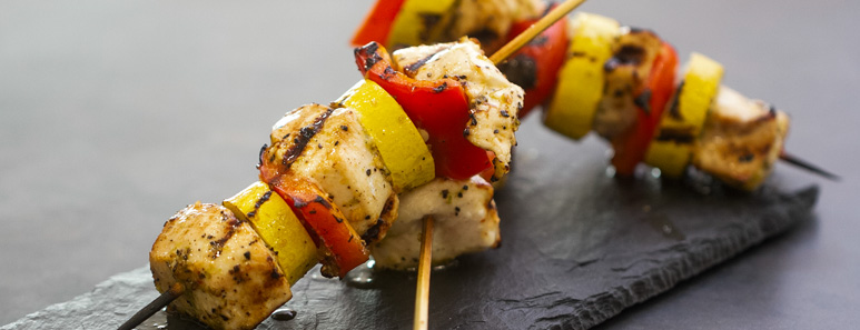 Honey, Chili &amp; Lime Grilled Chicken Kabobs