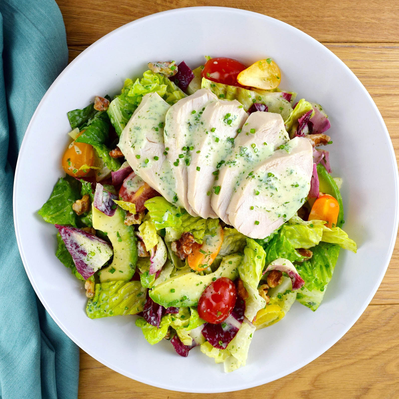 Chicken Salad With Avocado &amp; Buttermilk Vinaigrette